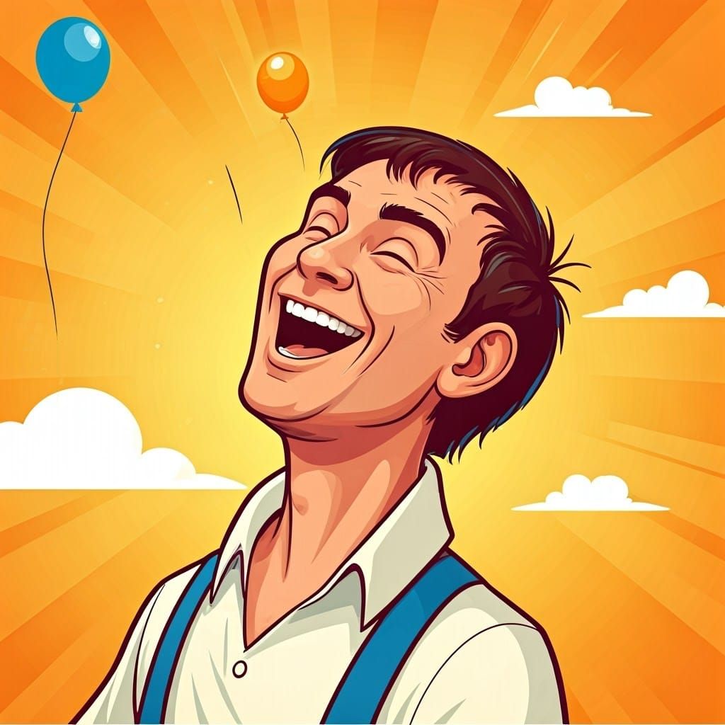 Joyful Laughter in Britto-Murakami Style