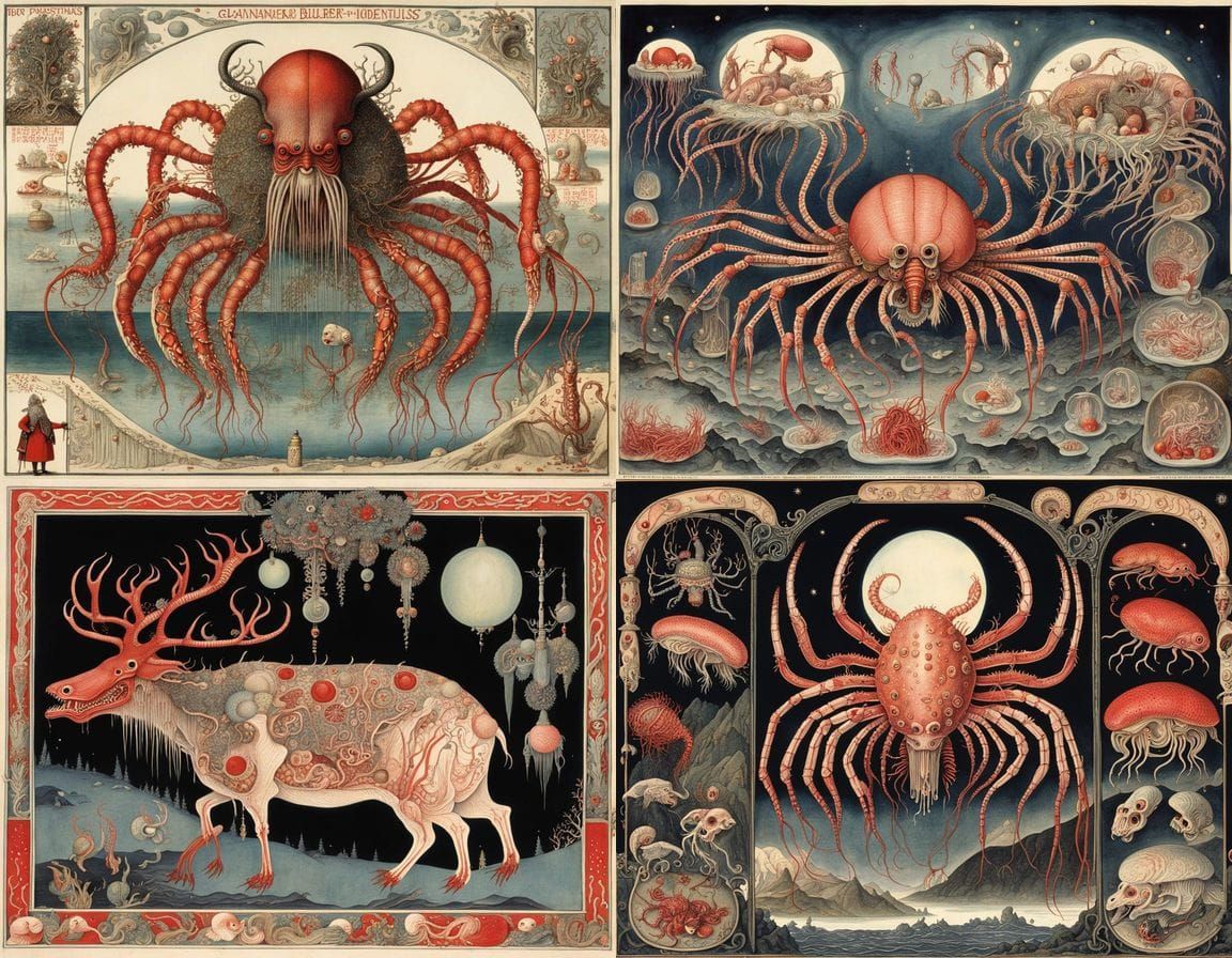 Surreal Christmas Abomination in Deep Color