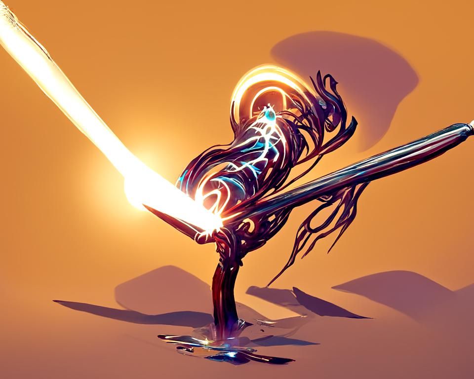 Paralyze Spell Spear of Light Digital Artwork
