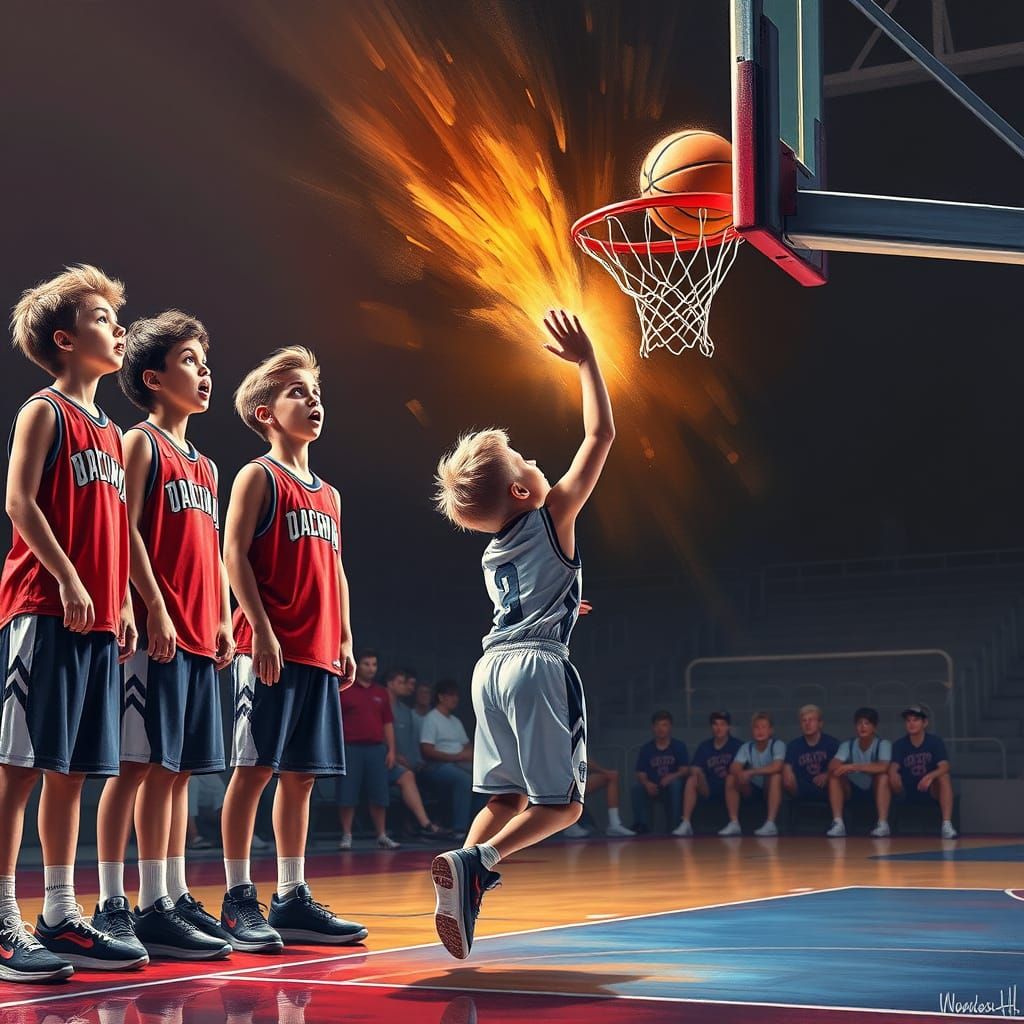Basketball Wonder: A Stunning Display of Athleticism