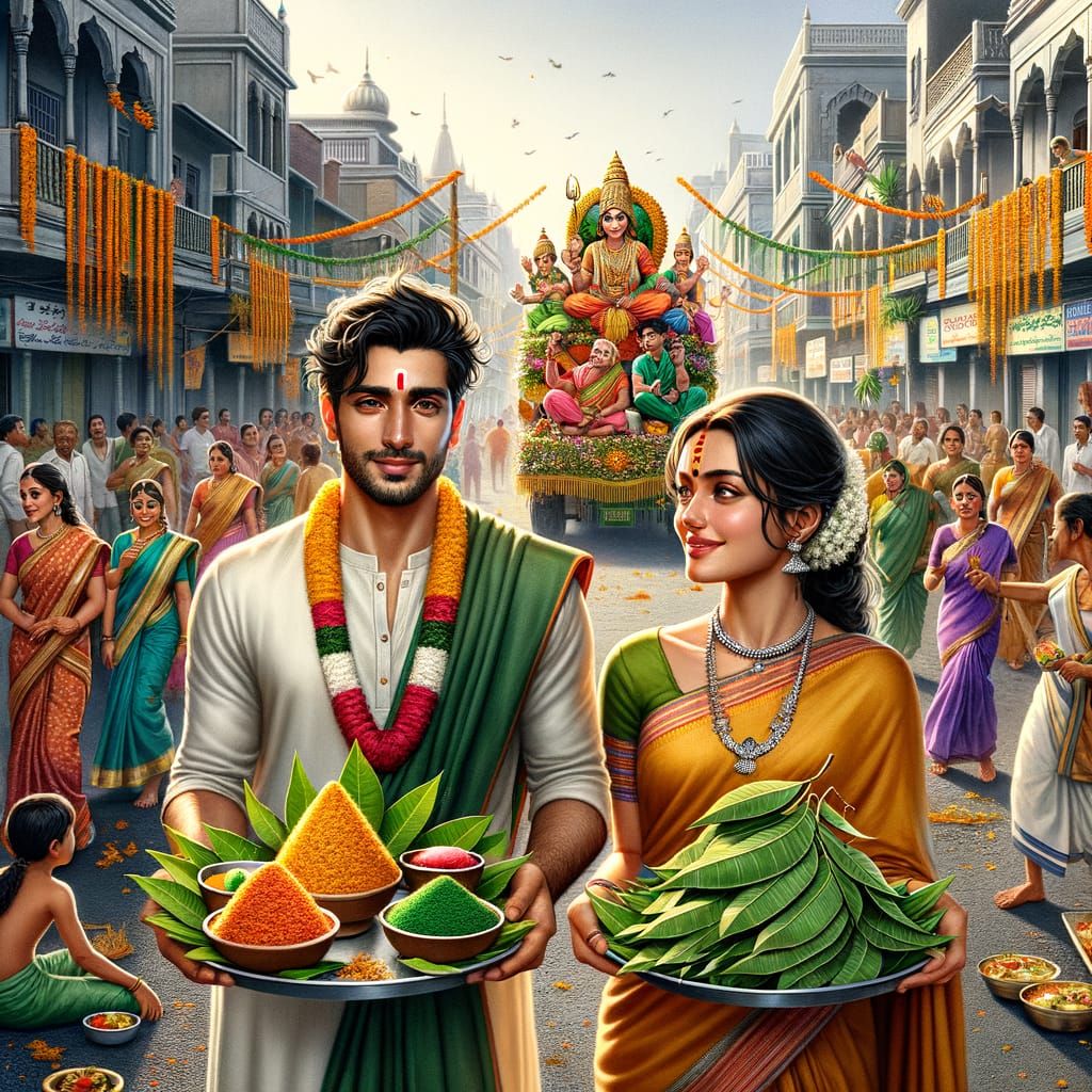 Ugadi Festival Celebration in Karnataka, India