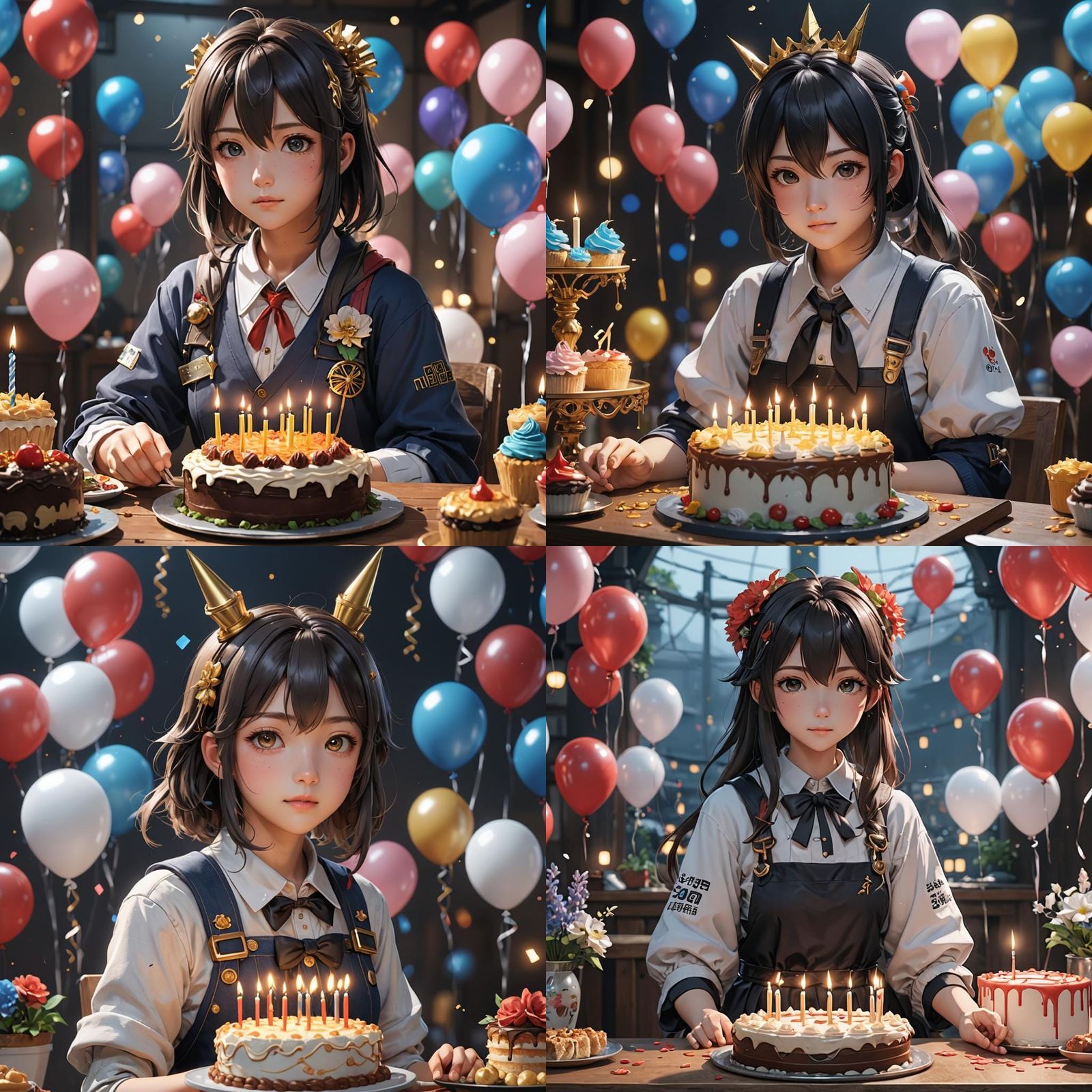 Anime Style 30th Birthday Celebration in 3D