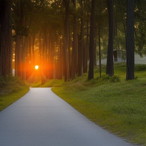 Vibrant Sunset Scene