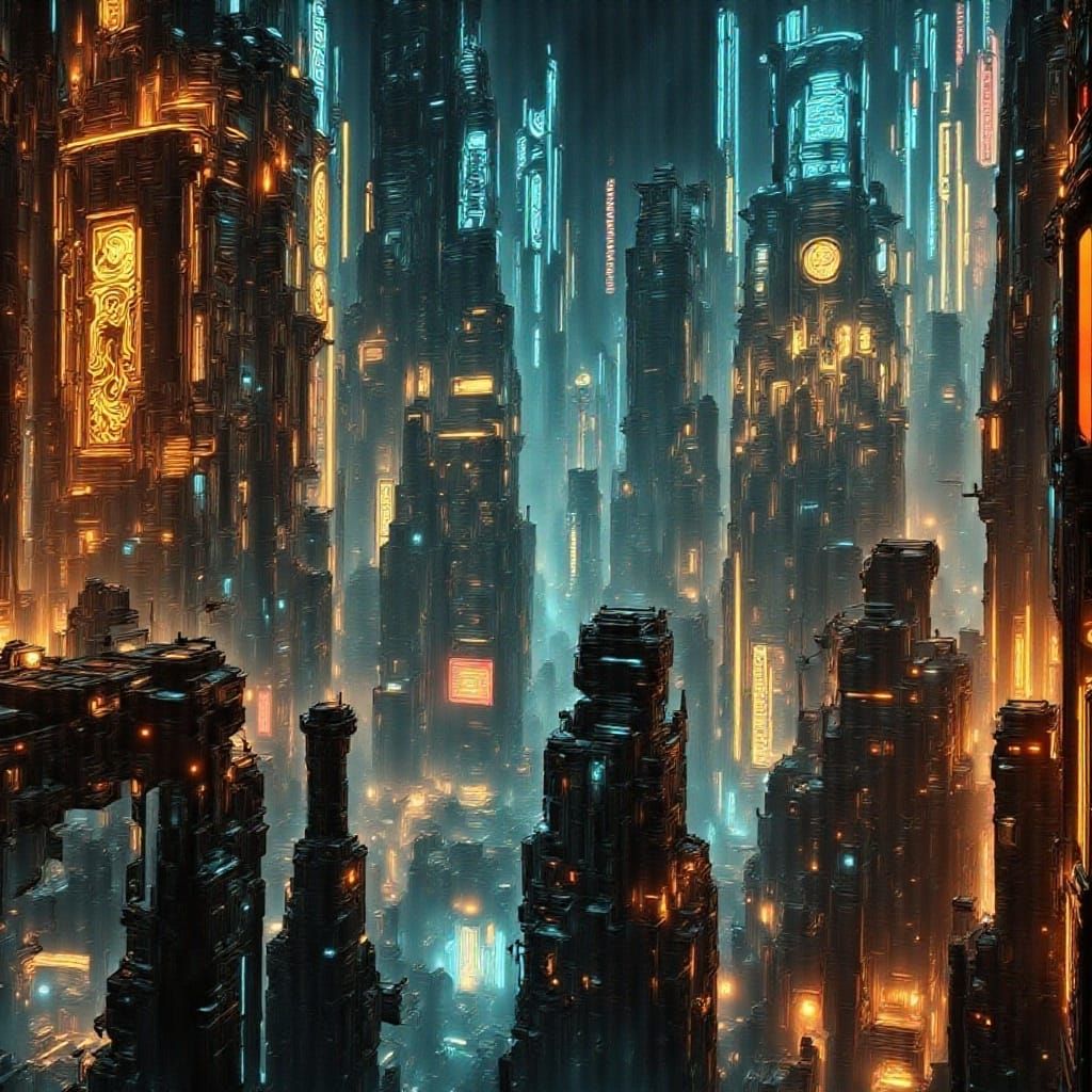 Cyberpunk Mona Lisa Overdrive with Neon Accents