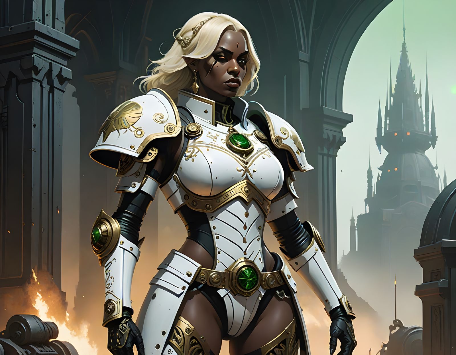 Dark Goddess in Gothic Armor