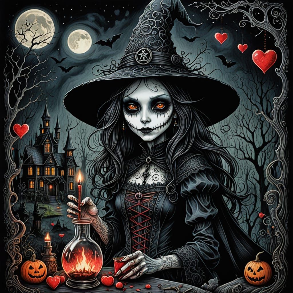 Whimsical Witch Brews Fatal Love Potion