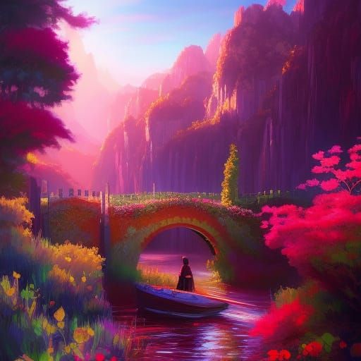 Detailed Gothic Portrait with Volumetric Lighting