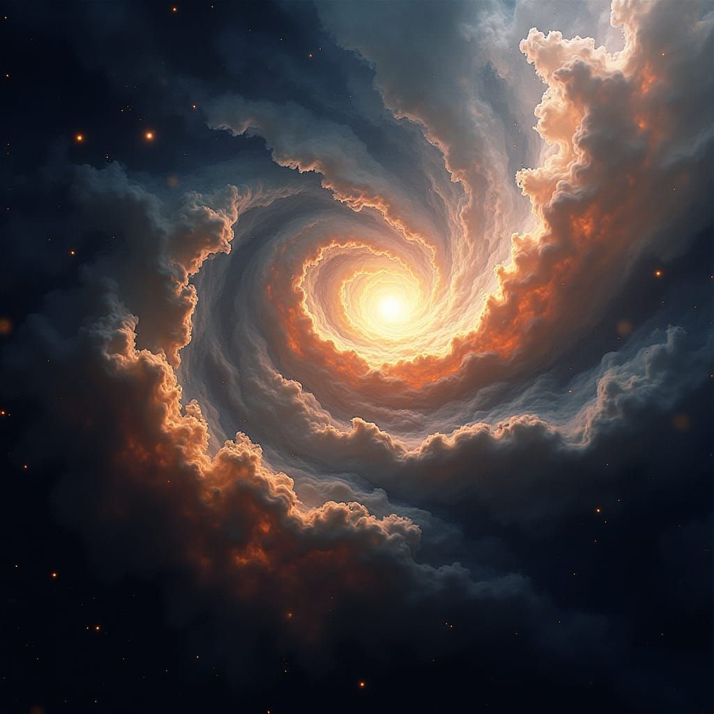 Stellar Nebula with Newborn Stars: Space Photography