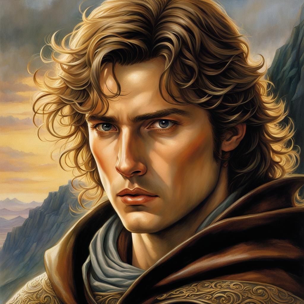 Beorning: Youthful Man in Lord of the Rings Style