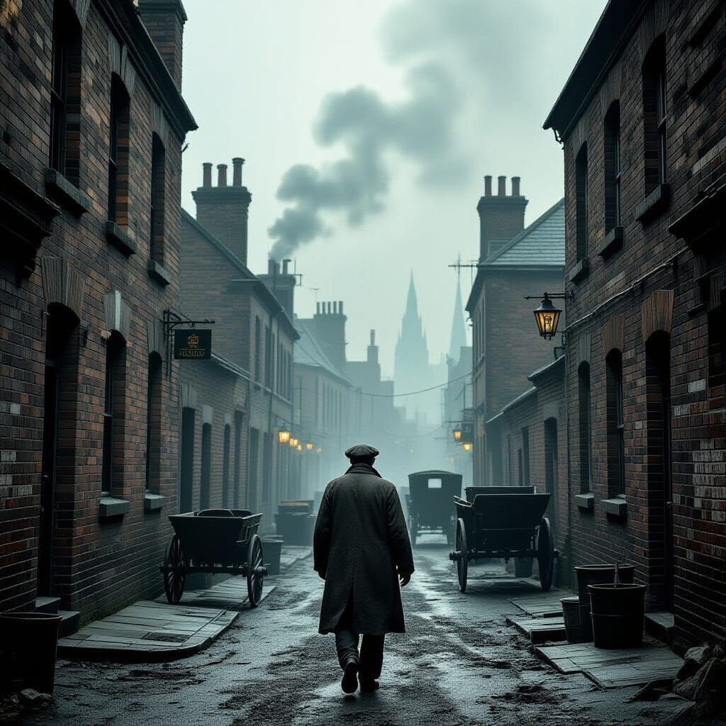 East London Alleyway in Industrial Style