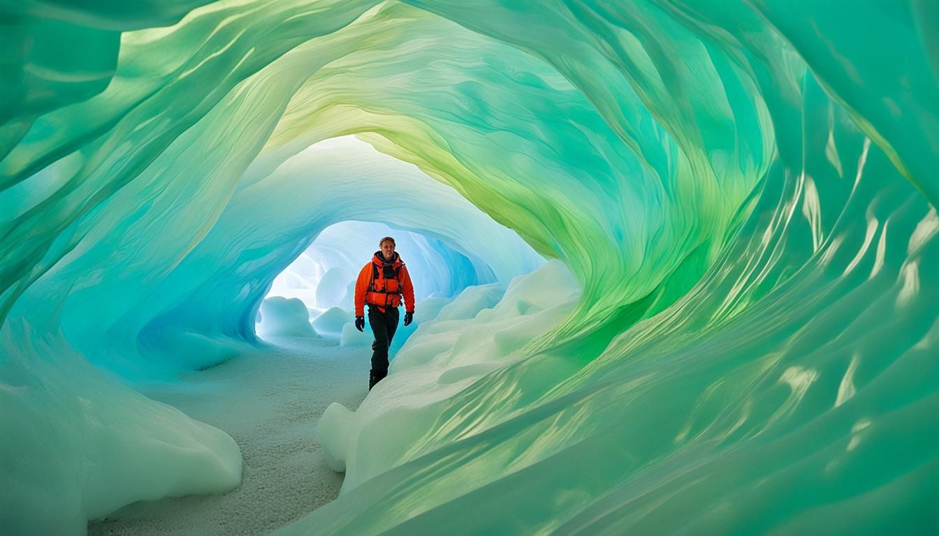 Wind and Water Sculpted Ice Cave