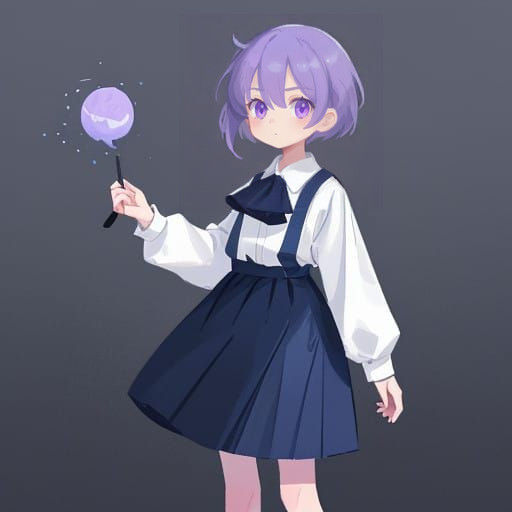 Determined Girl in a Dreamlike State