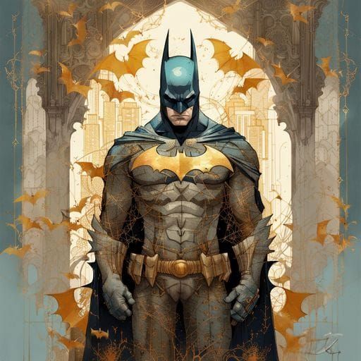 Stylized Batman Illustration