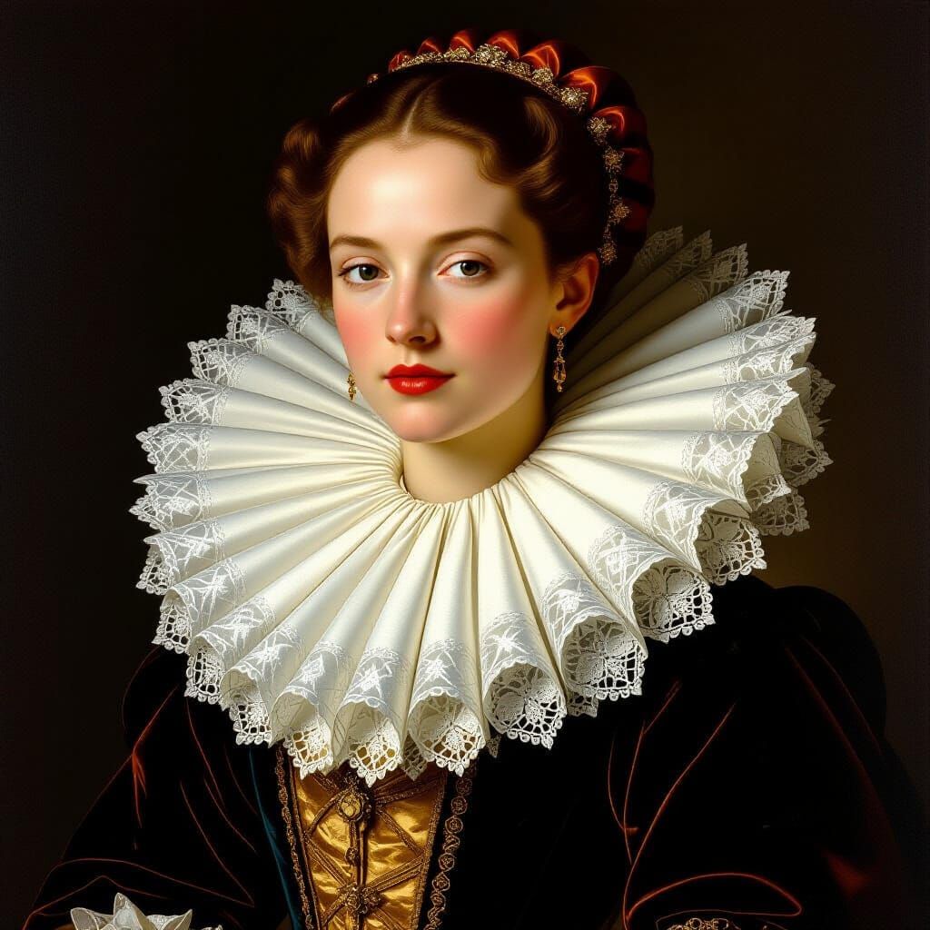 Renaissance Princess in Dutch Golden Age Style