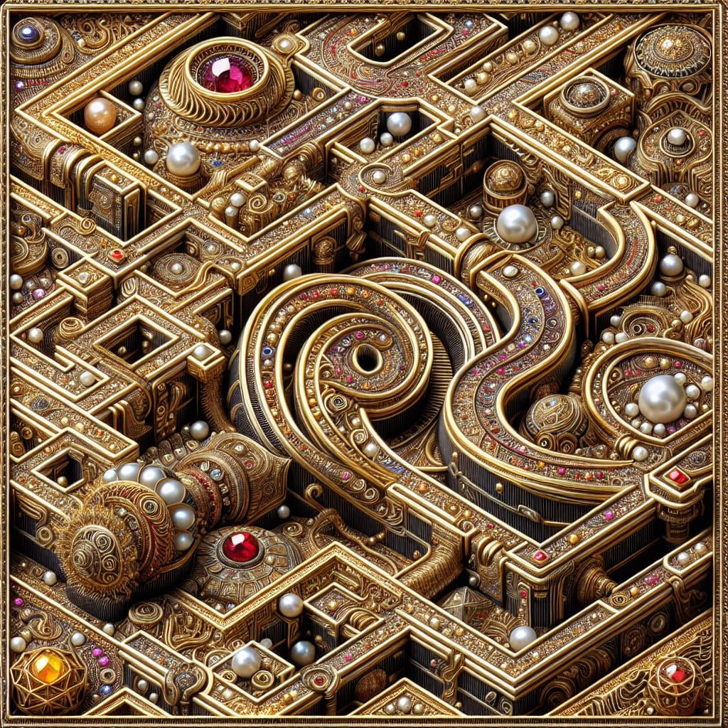 maze of life M C Escher Faberge