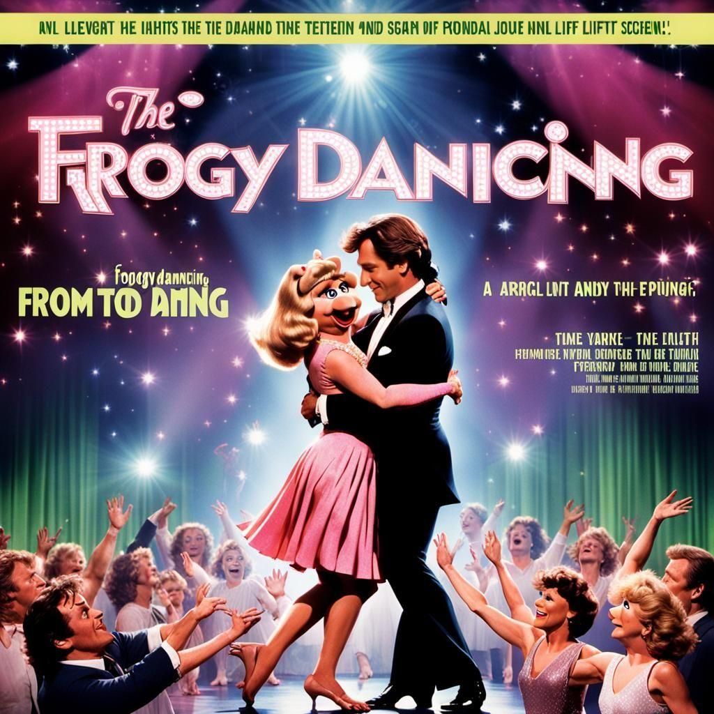 Film poster featuring Kermit the Frog and Miss Piggy how to ...