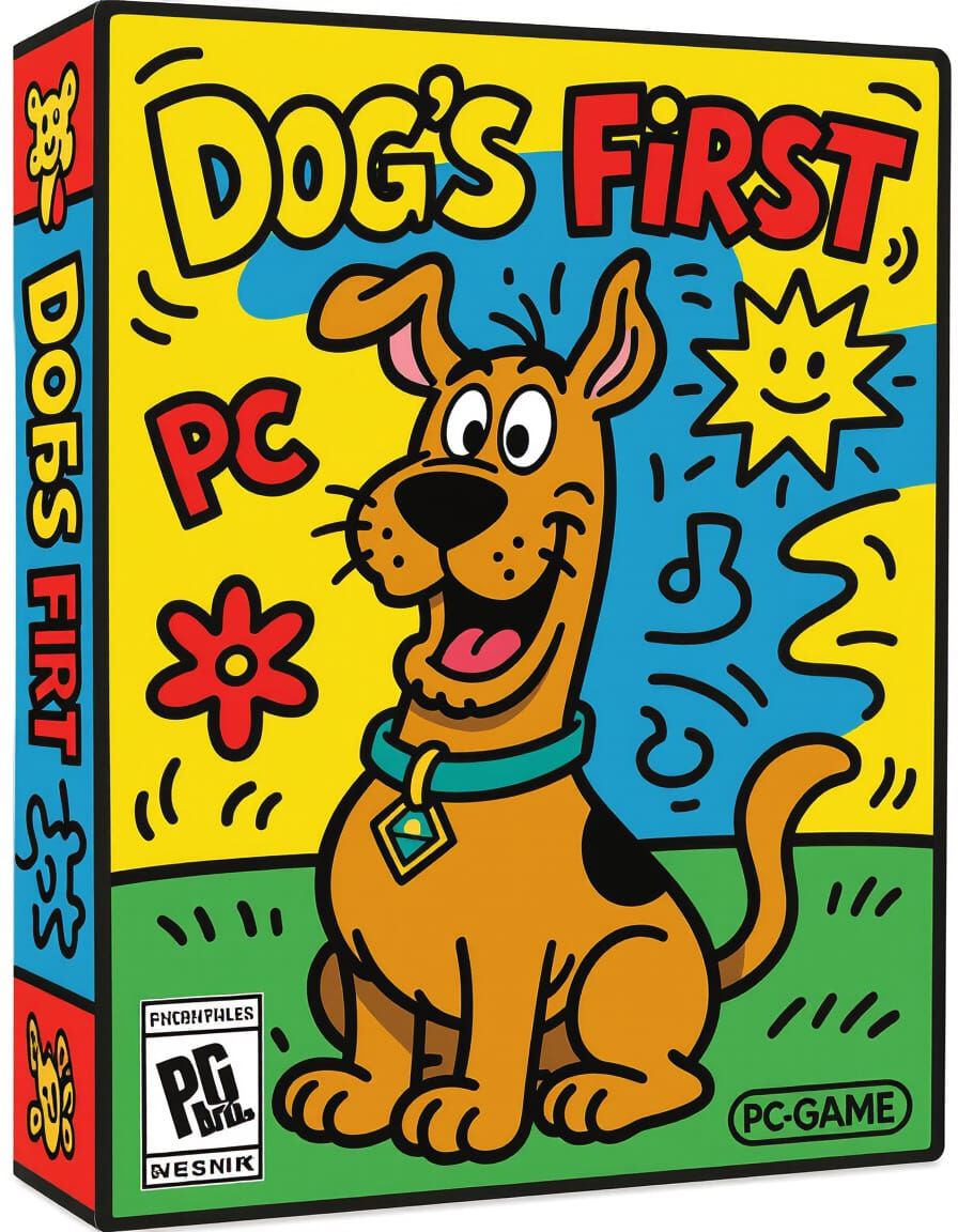 Scooby Doo PC Game Box Art in Pop Art Style