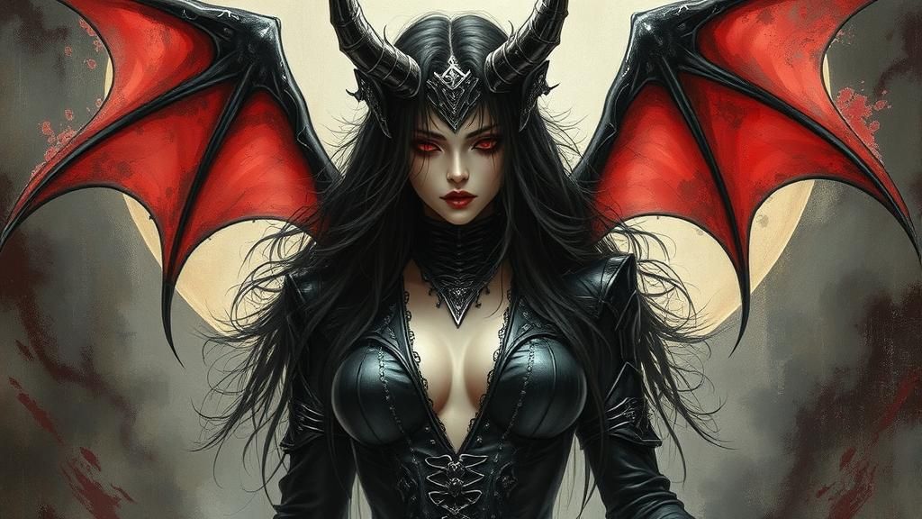 Gothic Hellfire Landscape in Sorayama Style