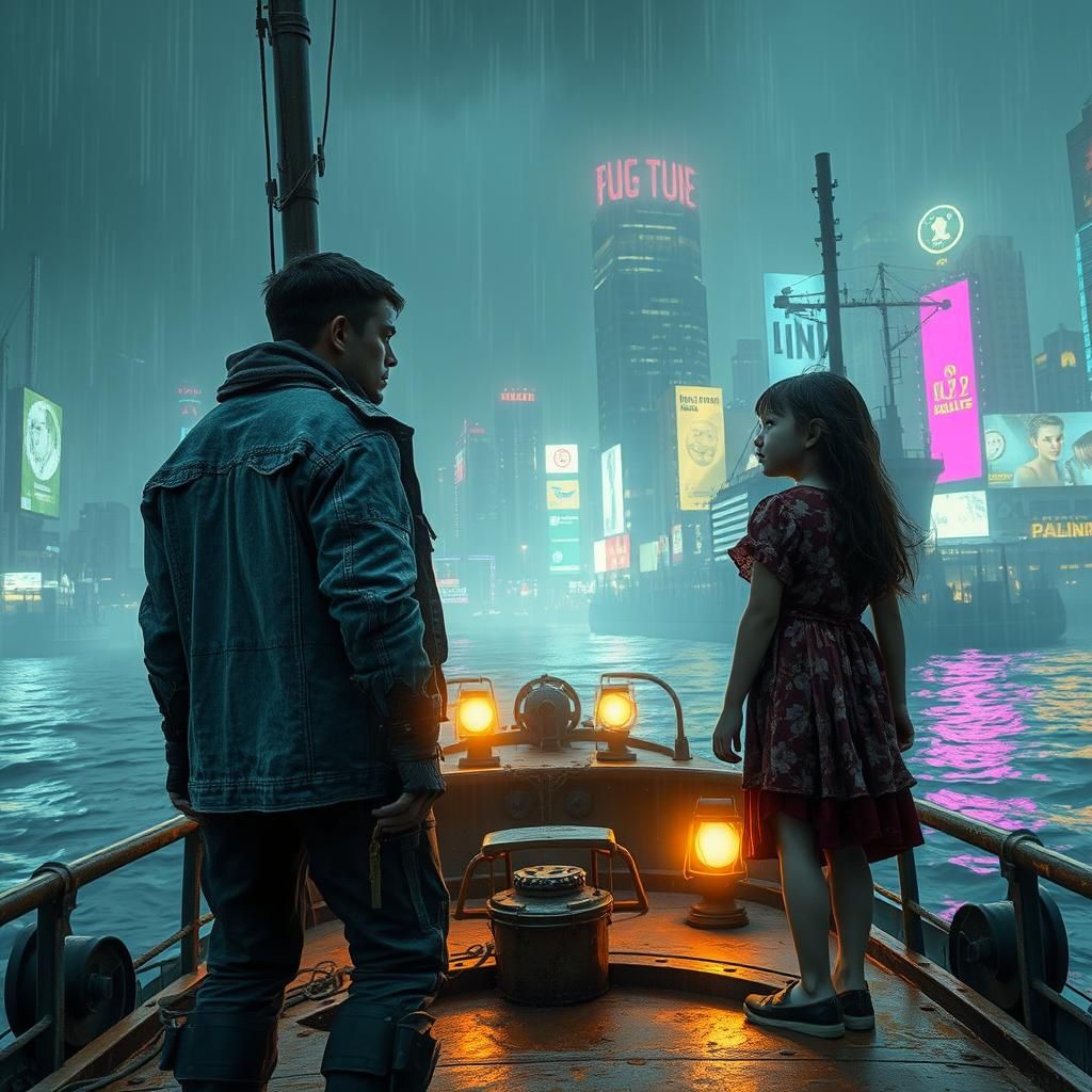 Cyberpunk Soldier Returns to Dystopian Metropolis