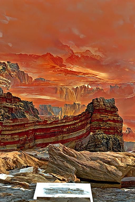 Vibrant Canyon Landscape in the Style of Bierstadt