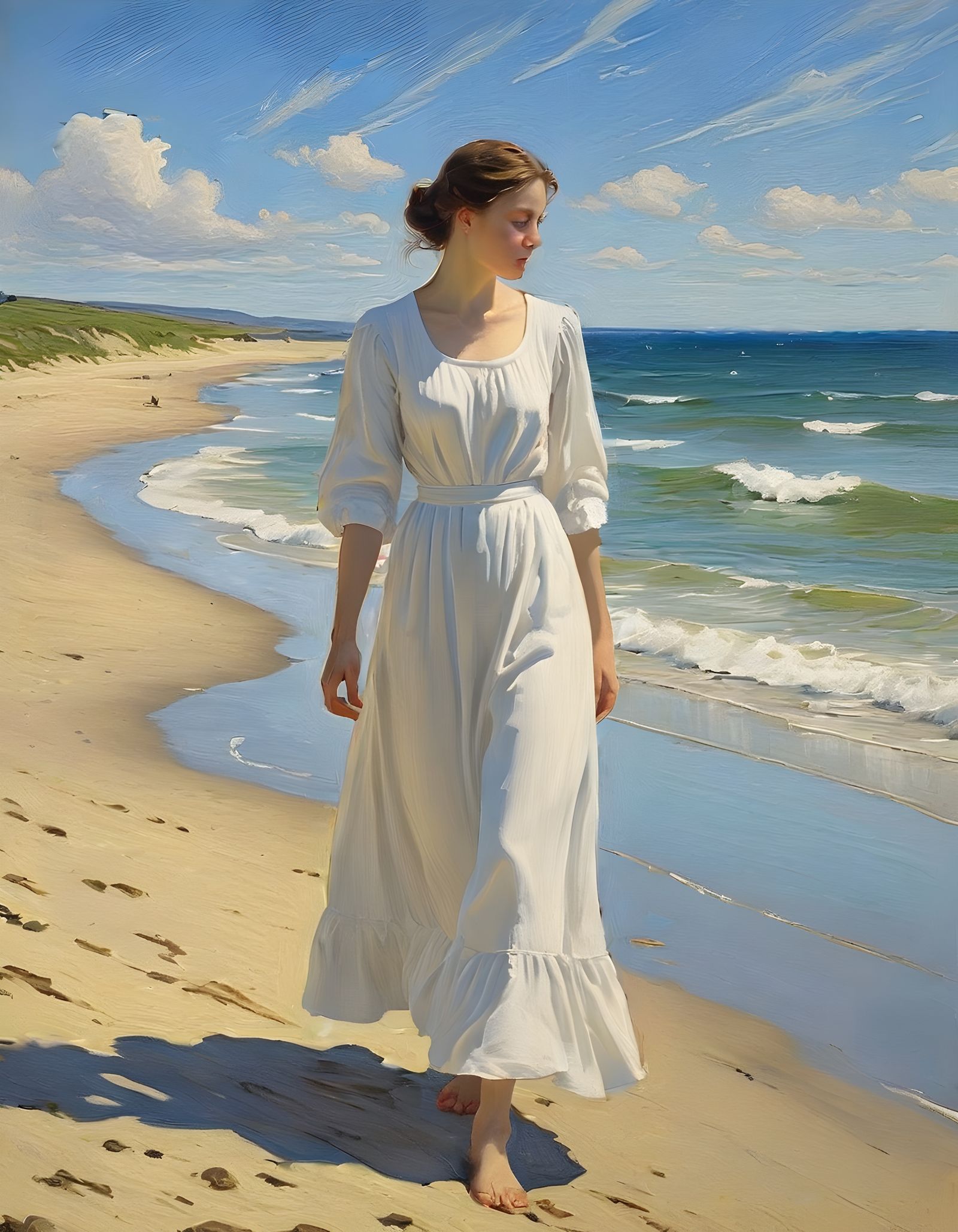 Skagen, Denmark, in the Style of 19th Century Painters