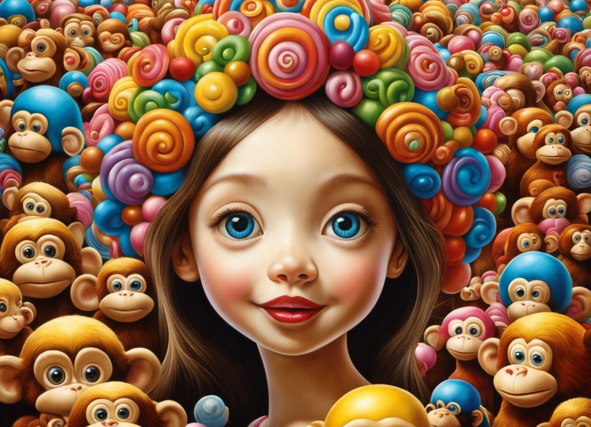 she is a funny monkey