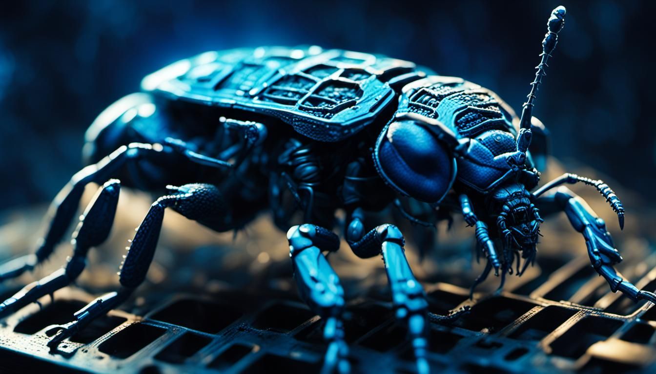 Electronic Insects Constructing Hive in Biomechanical Style