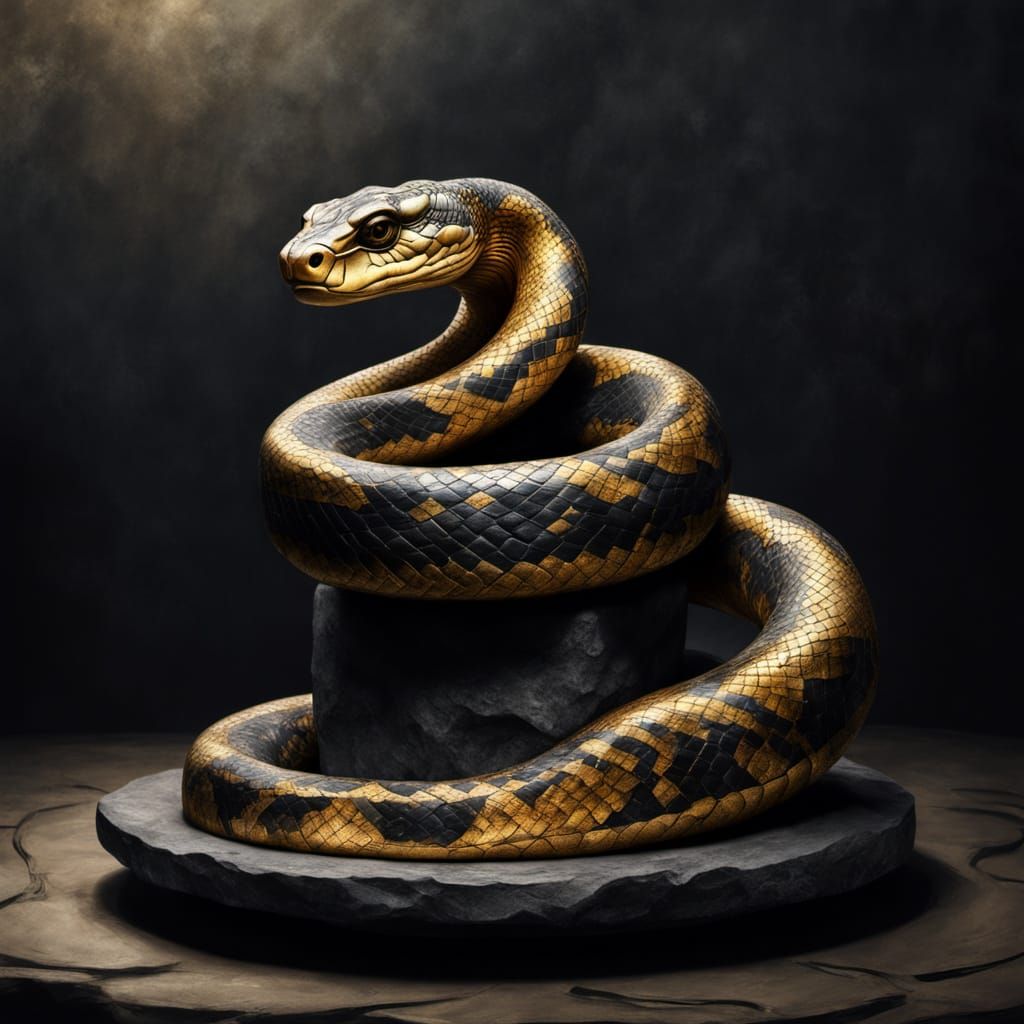 Golden Snake Entwines Ancient Secrets