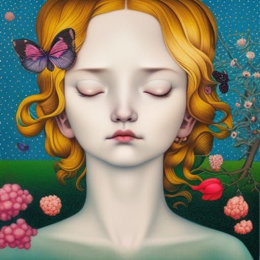 Surrealist Dreamscape in Vibrant Colors