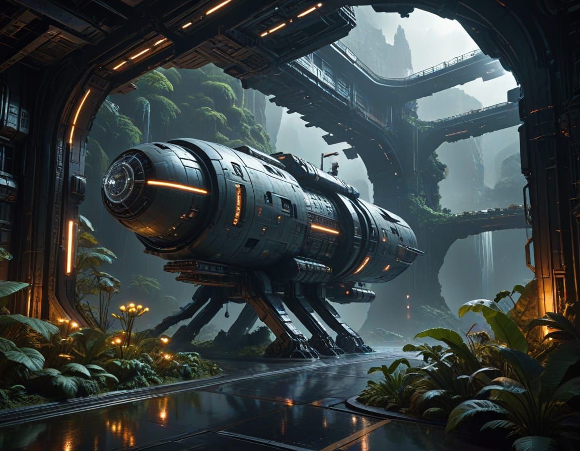 Rama Vessel Interior: A Vast Cylindrical World