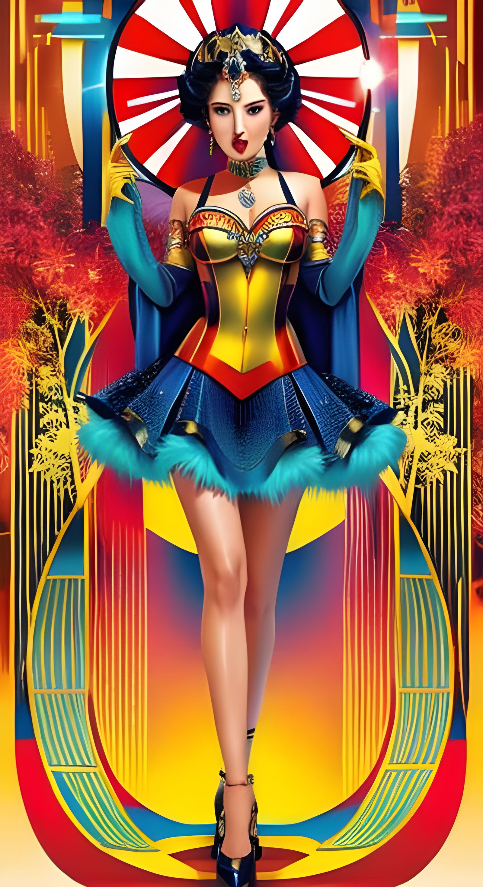 Art Deco Design in Vibrant 4K Resolution