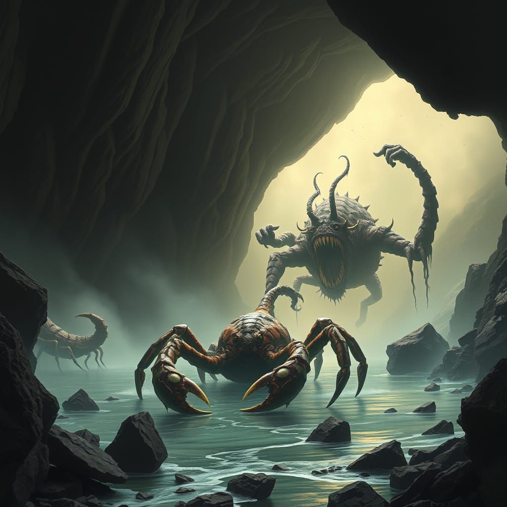 Twisted Scorpions Rise from Dark, Mutated Caves