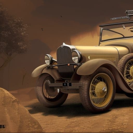 Faye Dunaway as Bonnie in Detailed Matte Painting