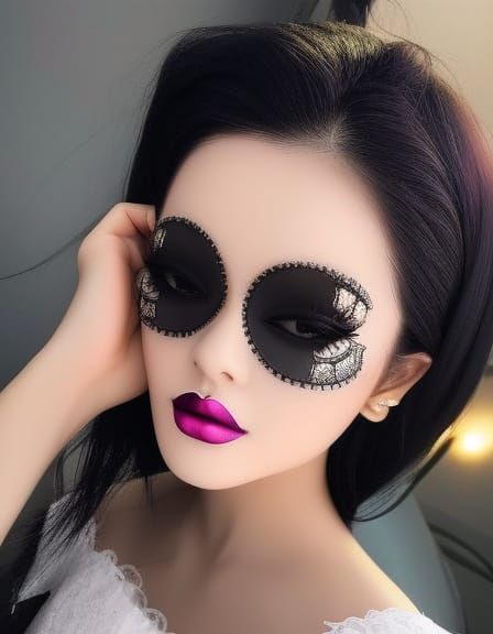 Striking Eye Makeup on a Beautiful Face