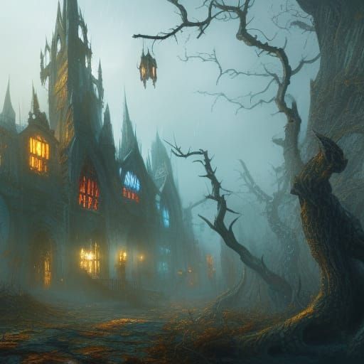 Scary Fantasy Concept Art in Deep Color