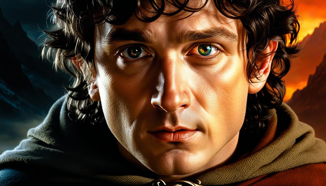 Frodo Portrait in Fantasy Art Style