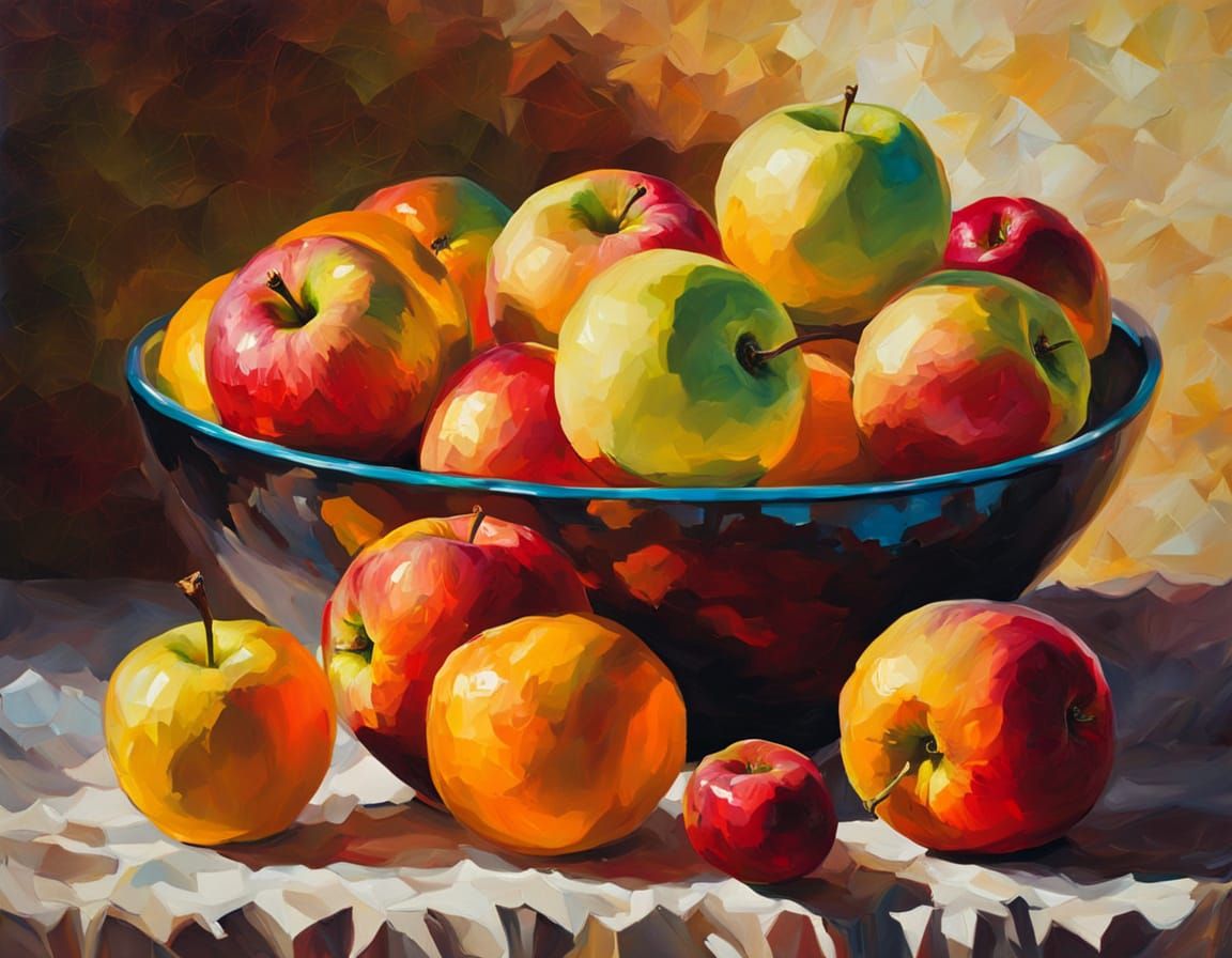 Fruit Bowl Impasto  . . . Open Prompt