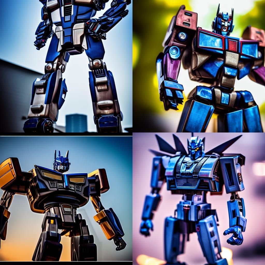 Transformers Toys in Sharp Focus Photography