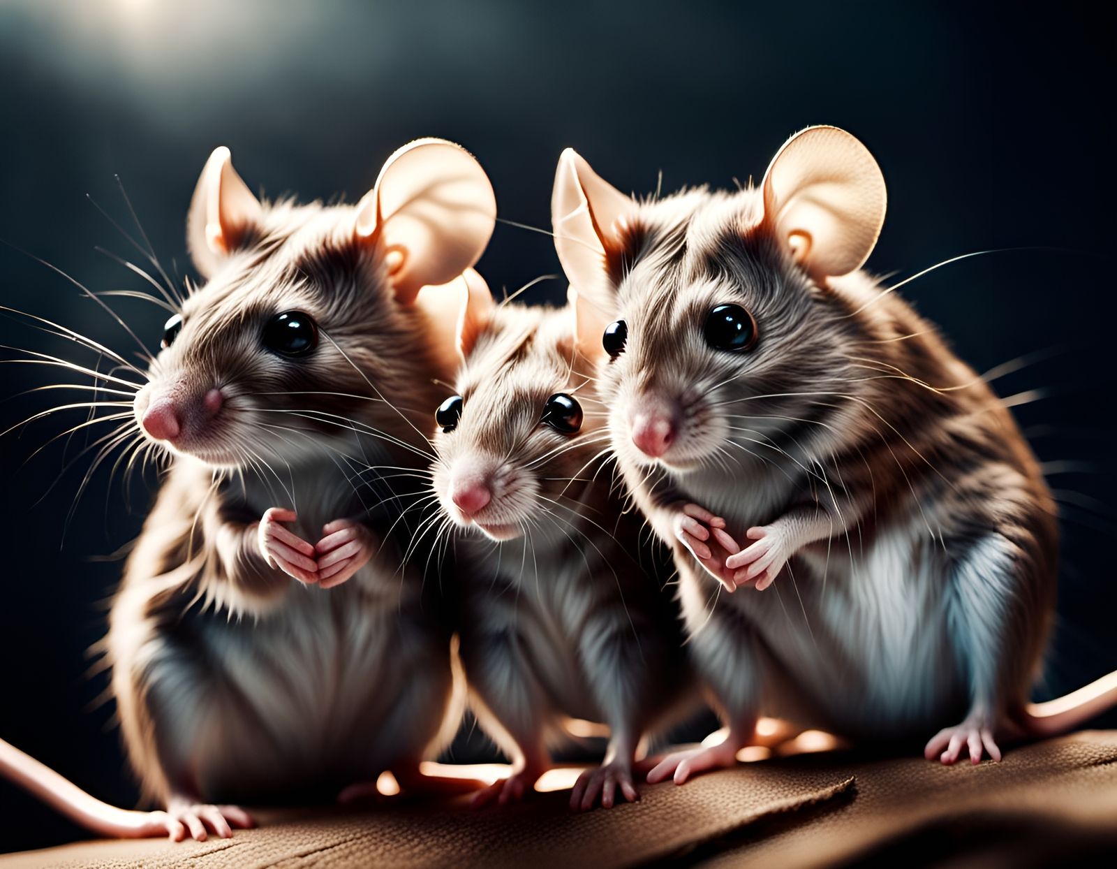 Mice in Ultra-Detailed Film Photography Style