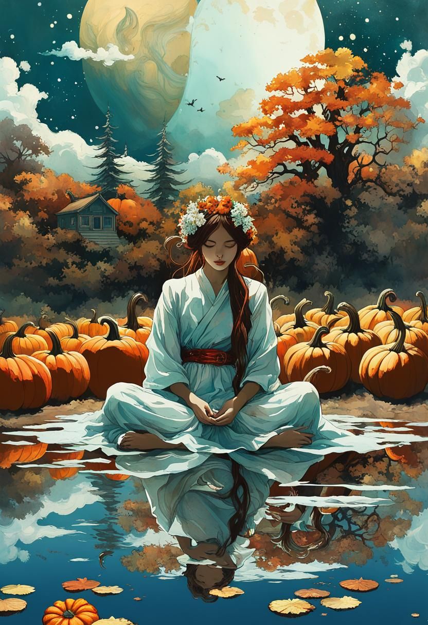 Eerie Surreal Sky in Alcohol-Ink Retro Collage