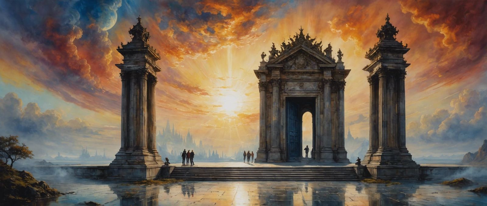 Heaven's Grand Entrance: Hyperdetailed Candy Art