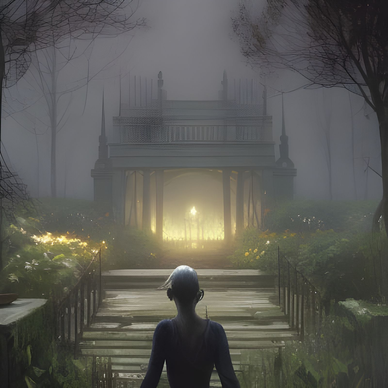 Sinister Gardens in a Dark Fantasy Style