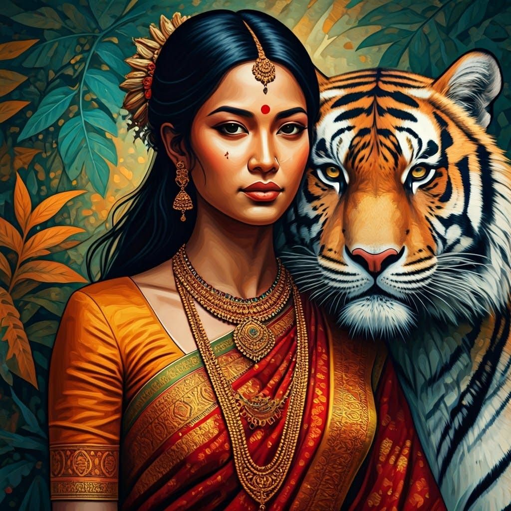 Budhi Pallien's Radiant Form in Assamese Splendor