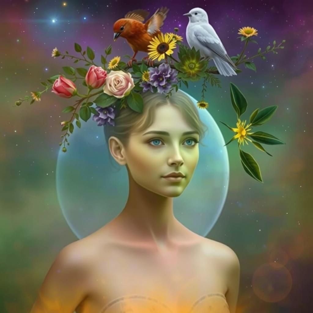 Celestial Women in Fairytale Mycelium Network