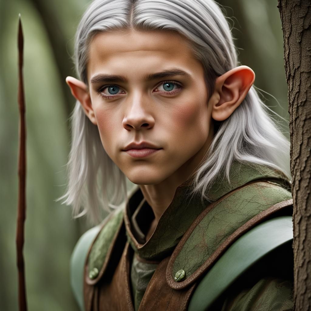 Detailed Portrait of an Elf Archer