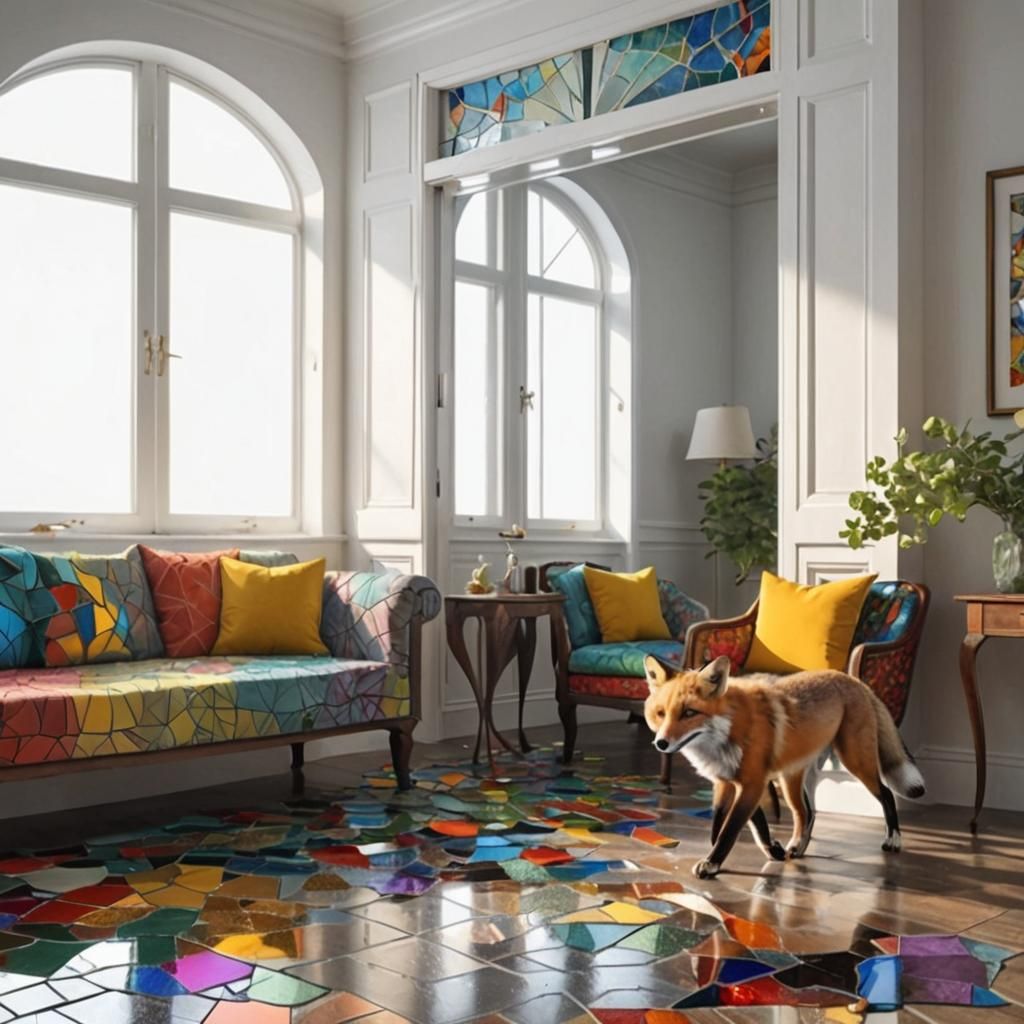 foxes running around the house shattering the mirrors and wi...