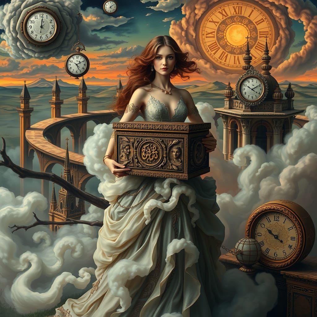 Pandora's Box: A Surrealist Dreamscape in HDR