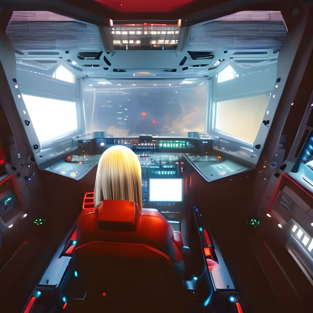 Blonde Woman's Head From Behind