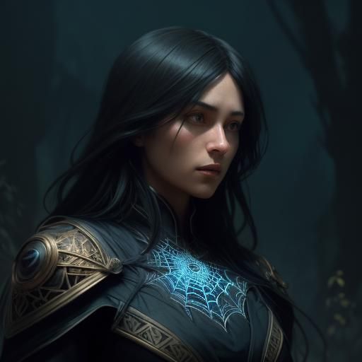 Earth Enveloped in Silken Web: Dark Fantasy Style