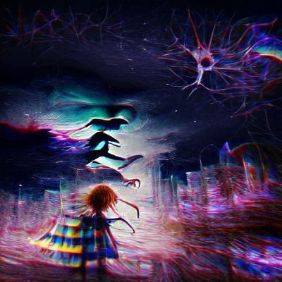 Surreal Image Inspired by Parasomnia